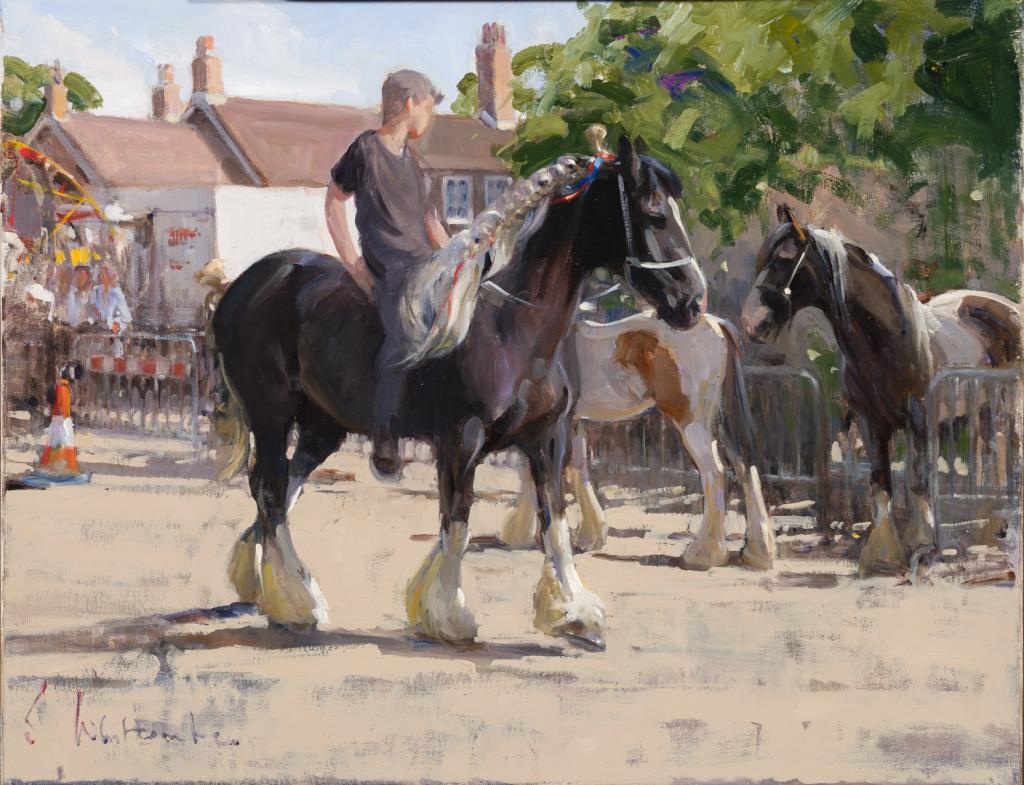 Black and White Mare, Wickham Horse Fair, by Susie Whitcombe 